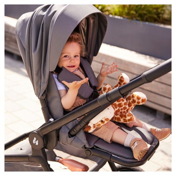Hauck 3in1 Kinderwagen-Set Move N Care Trio Set - inkl. i-Size Babyschale Drive N Care & XXL Zubehörset - Dark Grey