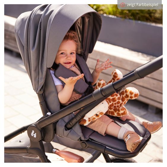 Hauck 3in1 Kinderwagen-Set Move N Care Trio Set - inkl. i-Size Babyschale Tulip & XXL Zubehörset - Black