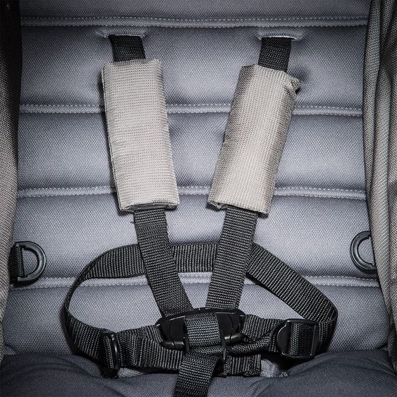 Hauck 3in1 Kinderwagen-Set Rapid 3R Plus (bis 25 kg) Comfort Fix Babyschale, Regenschutz und Insektenschutz - Charcoal