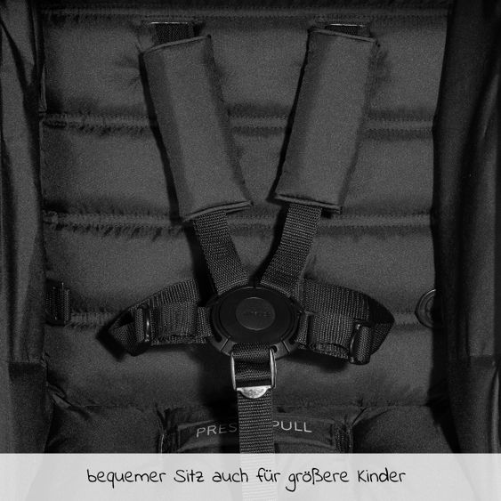 Hauck 3in1 Kinderwagen-Set Rapid 4 Trioset (bis 25 kg) inkl. Babyschale Comfort Fix - Black