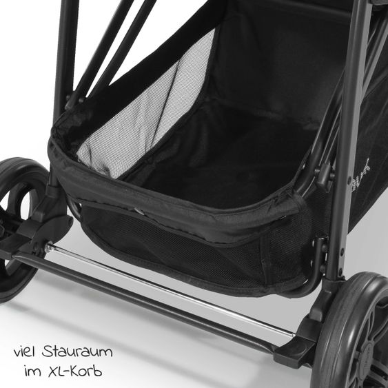 Hauck 3in1 Kinderwagen-Set Rapid 4 Trioset (bis 25 kg) inkl. Babyschale Comfort Fix - Black