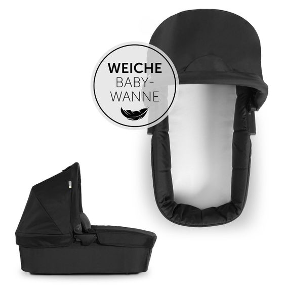 Hauck 3in1 Kinderwagen-Set Rapid 4 Trioset (bis 25 kg) inkl. Babyschale Comfort Fix - Black