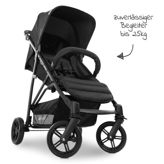 Hauck 3in1 Kinderwagen-Set Rapid 4 Trioset (bis 25 kg) inkl. Babyschale Comfort Fix - Black