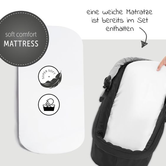 Hauck 3in1 Kinderwagen-Set Rapid 4R Plus Trioset (bis 25 kg) inkl. Babyschale Comfort Fix - Grey