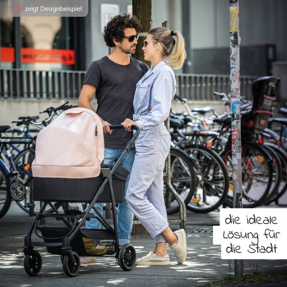 Hauck 3in1 Kinderwagen-Set Rapid 4R Plus Trioset (bis 25 kg) inkl. Babyschale Comfort Fix - Grey
