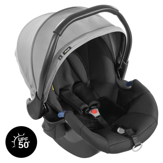 Hauck 3in1 Kinderwagen-Set Rapid 4R Plus Trioset (bis 25 kg) inkl. Babyschale Comfort Fix - Grey