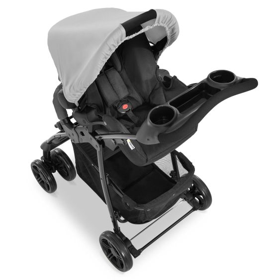 Hauck 3in1 stroller set Shopper Trioset with baby bath, car seat and stroller (up to 25 kg) - Grey