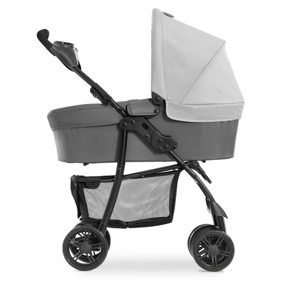 Hauck 3in1 stroller set Shopper Trioset with baby bath, car seat and stroller (up to 25 kg) - Grey