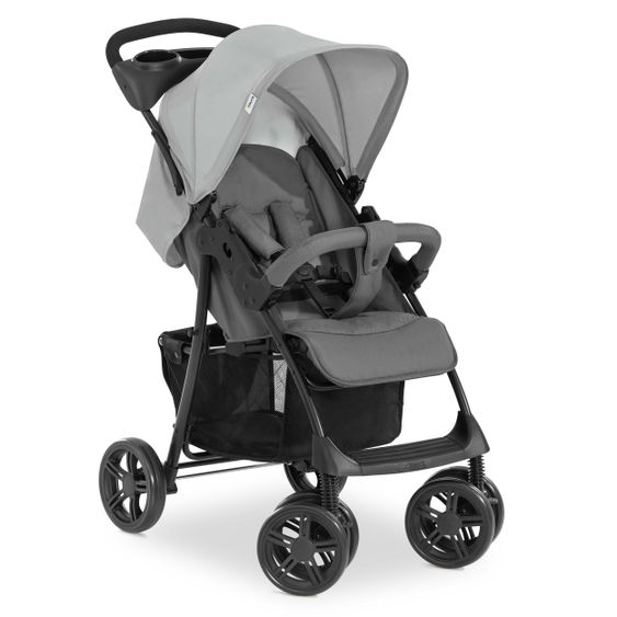 Hauck 3in1 stroller set Shopper Trioset with baby bath, car seat and stroller (up to 25 kg) - Grey