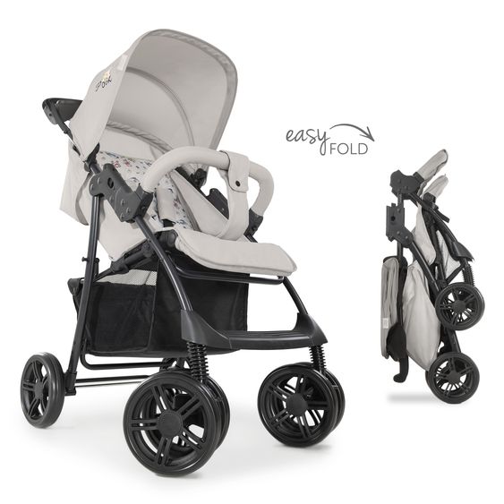 Hauck 3in1 Kinderwagen-Set Shopper Trioset mit Babywanne, Autositz und Sportwagen (bis 25 kg) - Pooh Exploring