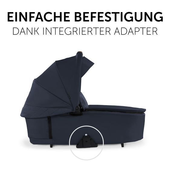 Hauck 3in1 Kinderwagen-Set Walk N Care Trio Set inkl. i-Size Babyschale Drive N Care & XXL Zubehörpaket - Dark Navy Blue