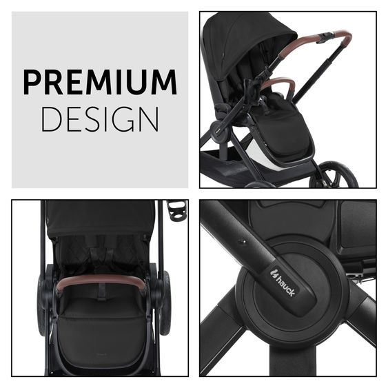 Hauck 3in1 stroller set Walk N Care Trio Set incl. Maxi-Cosi i-Size Cabriofix & XXL accessory set - Black
