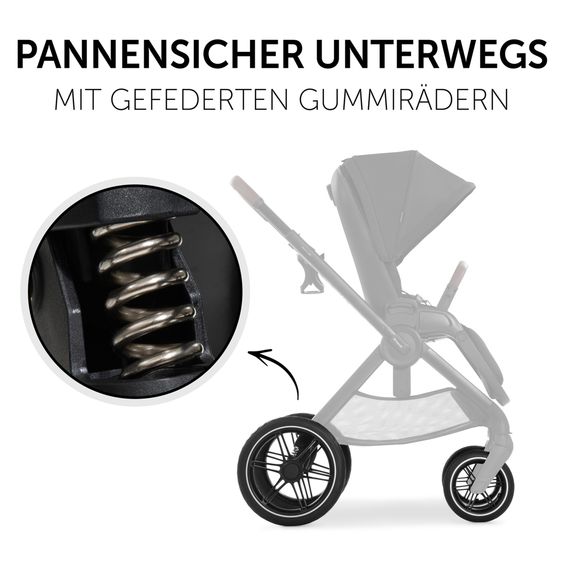 Hauck 3in1 stroller set Walk N Care Trio Set incl. Maxi-Cosi i-Size Cabriofix & XXL accessory set - Black