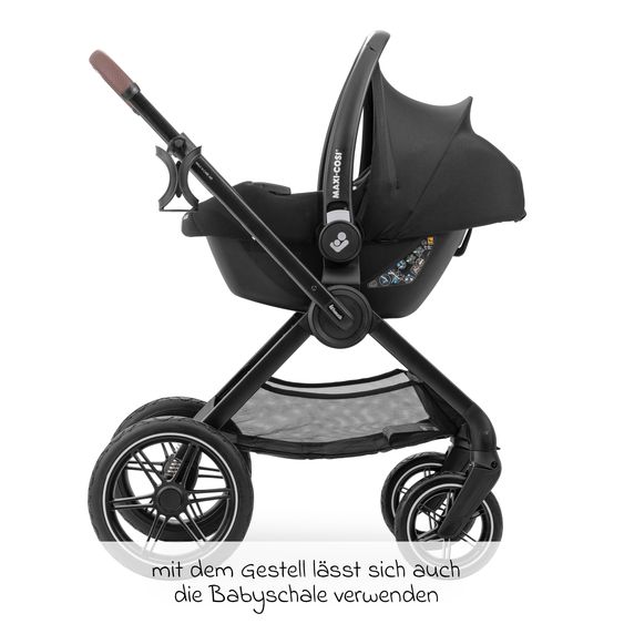 Hauck 3in1 stroller set Walk N Care Trio Set incl. Maxi-Cosi i-Size Cabriofix & XXL accessory set - Black