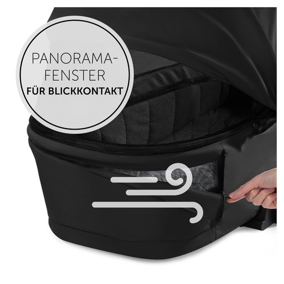 Hauck 3in1 stroller set Walk N Care Trio Set incl. Maxi-Cosi i-Size Cabriofix & XXL accessory set - Black