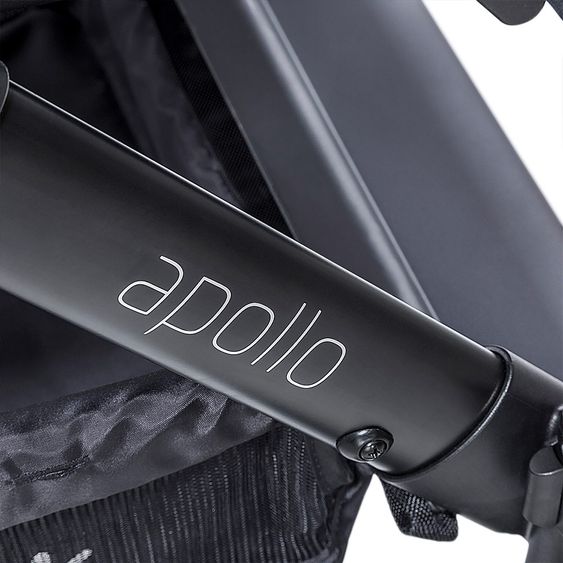 Hauck 4in1 Kinderwagen-Set Apollo inkl. Autositz, Isofix-Base, Babywanne, Sportsitz und XXL Zubehörpaket - Lunar