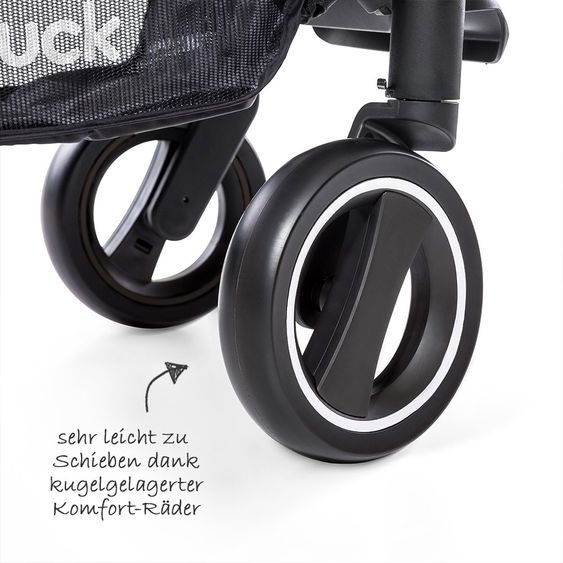 Hauck 4in1 Kinderwagen-Set Apollo inkl. Autositz, Isofix-Base, Babywanne, Sportsitz und XXL Zubehörpaket - Lunar