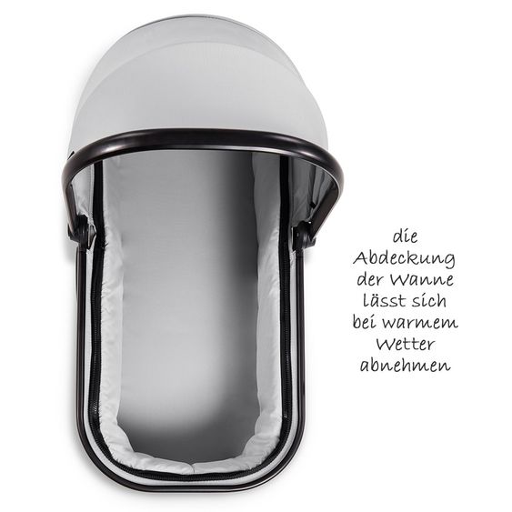 Hauck 4in1 Kinderwagen-Set Apollo inkl. Autositz, Isofix-Base, Babywanne, Sportsitz und XXL Zubehörpaket - Lunar