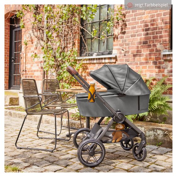 Hauck 4in1 Stroller Set Comfort N Care Air - incl. i-Size infant car seat Drive N Care, Isofix base & XXL accessory set - Mocha