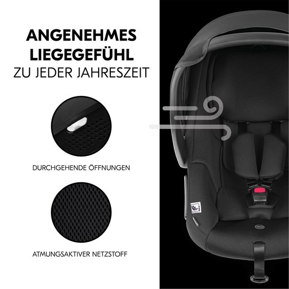 Hauck 4in1 Kinderwagen-Set Comfort N Care - inkl. i-Size Babyschale Drive N Care, Isofix-Base & XXL Zubehörset - Olive