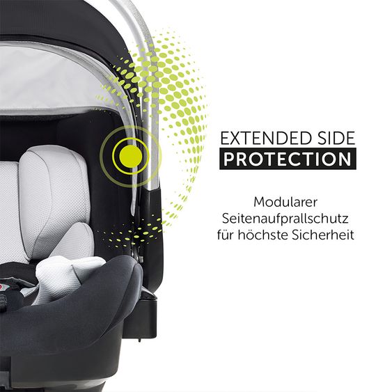 Hauck 4in1 Kinderwagen-Set Eagle 4S Duoset inkl. Autositz, Isofix-Base, Sportwagen, Babywanne & XXL Zubehörpaket - Black Grey