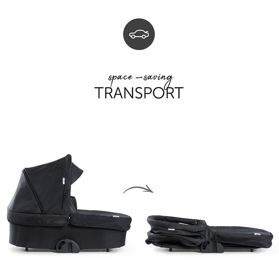 Hauck 4in1 Kinderwagen-Set Eagle 4S Duoset inkl. Autositz, Isofix-Base, Sportwagen, Babywanne & XXL Zubehörpaket - Black Grey