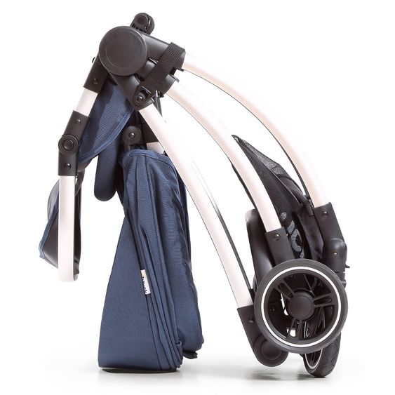 Hauck 4in1 Kinderwagen-Set Eagle 4S Duoset inkl. Autositz, Isofix-Base, Sportwagen, Babywanne & XXL Zubehörpaket - Denim Grey