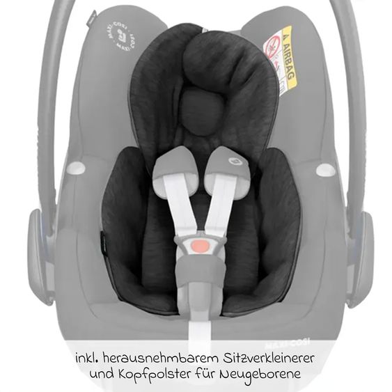 Hauck 4in1 Kinderwagen-Set Move N Care Trio Set inkl. Maxi-Cosi i-Size Pebble Pro & Isofix-Basis FamilyFix3 & XXL Zubehörset - Mocha
