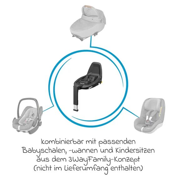Hauck 4in1 Kinderwagen-Set Move N Care Trio Set inkl. Maxi-Cosi i-Size Pebble Pro & Isofix-Basis FamilyFix3 & XXL Zubehörset - Mocha