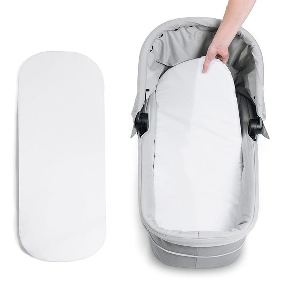 Hauck 4in1 Kinderwagen-Set Saturn R Duoset inkl. Babyschale, Isofix Basis, Regenschutz und Insektenschutz - Lunar Stone