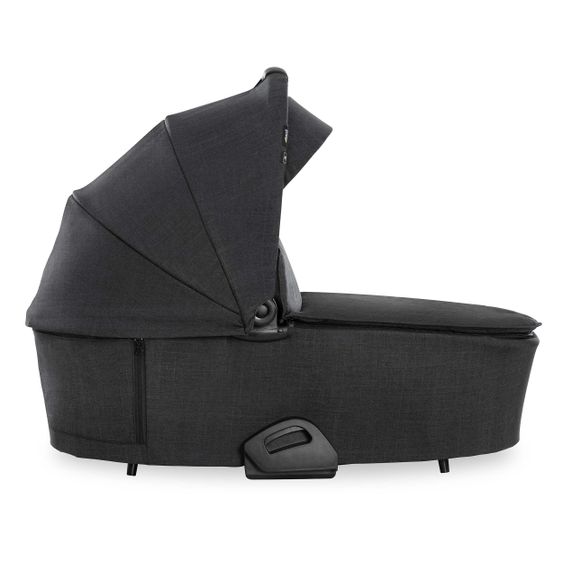 Hauck 4in1 Kinderwagen-Set Vision X Duoset Black inkl. i-Size Babyschale, Isofix Basis und XXL Zubehörpaket - Melange Black