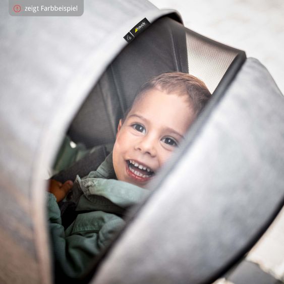 Hauck 4in1 Kinderwagen-Set Vision X Duoset Black inkl. i-Size Babyschale, Isofix Basis und XXL Zubehörpaket - Melange Black