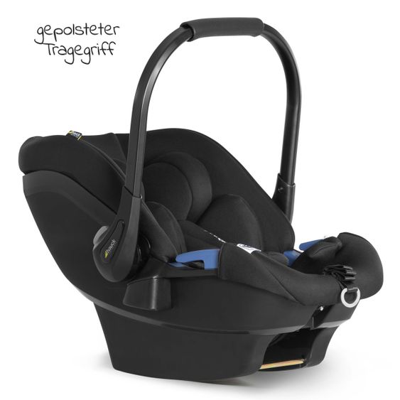 Hauck 4in1 Stroller Set Vision X Duoset Black incl. i-Size infant carrier, Isofix base and XXL accessory pack - Melange Grey