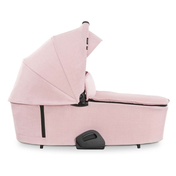 Hauck 4in1 Kinderwagen-Set Vision X Duoset Black inkl. i-Size Babyschale, Isofix Basis und XXL Zubehörpaket - Melange Rose