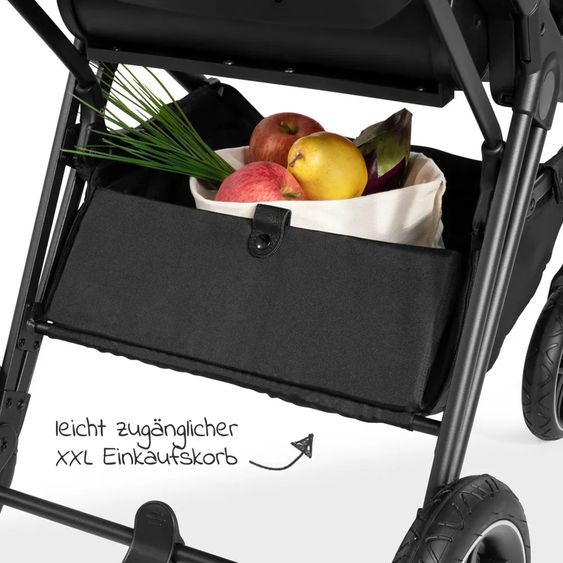 Hauck 4in1 Kinderwagen-Set Vision X Trio Set - inkl. i-Size Babyschale & Isofix Base & XXL Zubehörset - Melange Beige