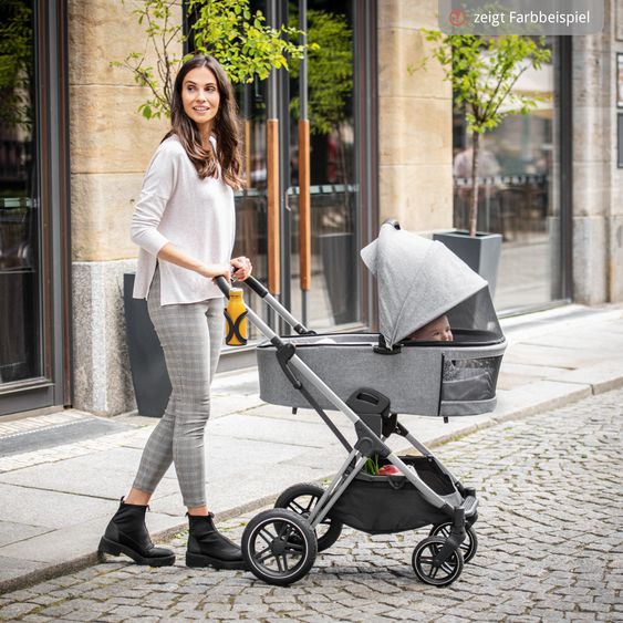 Hauck 4in1 Kinderwagen-Set Vision X Trio Set - inkl. i-Size Babyschale & Isofix Base & XXL Zubehörset - Melange Rose