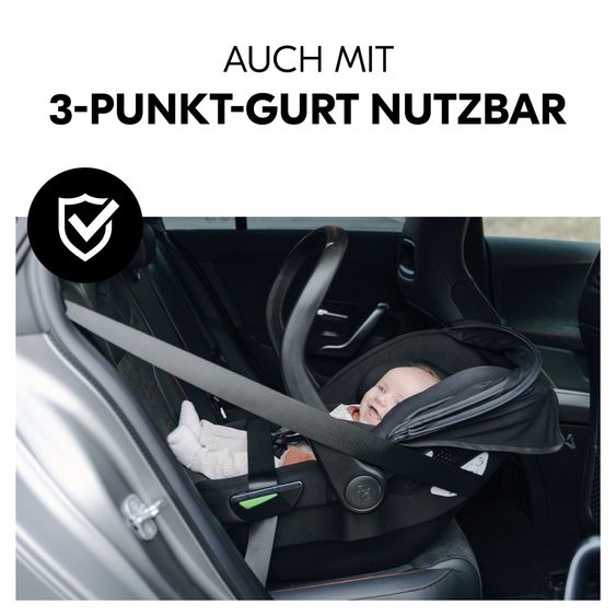 Hauck 4in1 Kinderwagen-Set Walk N Care Air Trio Set inkl. i-Size Babyschale & Isofix Base & XXL Zubehörset - Black