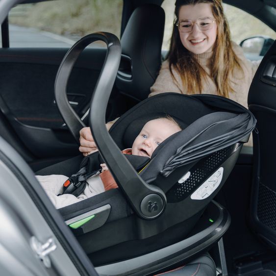 Hauck 4in1 Kinderwagen-Set Walk N Care Air Trio Set inkl. i-Size Babyschale & Isofix Base & XXL Zubehörset - Dark Grey