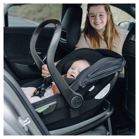 Hauck 4in1 Kinderwagen-Set Walk N Care Air Trio Set inkl. i-Size Babyschale & Isofix Base & XXL Zubehörset - Dark Olive