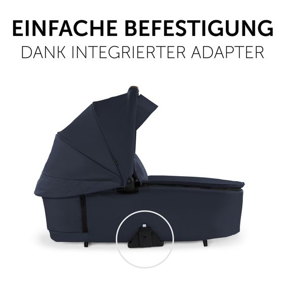 Hauck 4in1 stroller set Walk N Care Trio Set incl. i-Size infant car seat Drive N Care & Isofix Base & XXL accessory set - Dark Blue