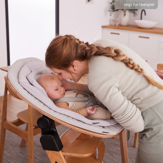 Hauck Alpha Plus 4-pc. Newborn Set - High chair + 2in1 newborn insert & rocker Eco + deluxe seat cushion - White