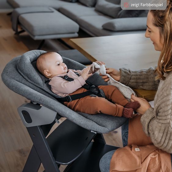 Hauck Alpha Plus 4-pc. Newborn Set - High Chair + 2in1 Newborn Attachment & Rocker Premium + Seat Cushion Deluxe - Mint