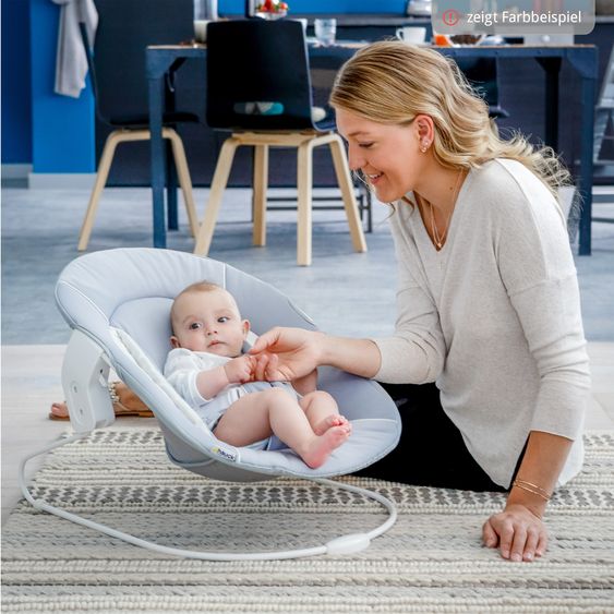 Hauck Alpha Plus 4-pc. Newborn Set - High Chair + 2in1 Newborn Insert & Rocker + Deluxe Seat Cushion - Grey