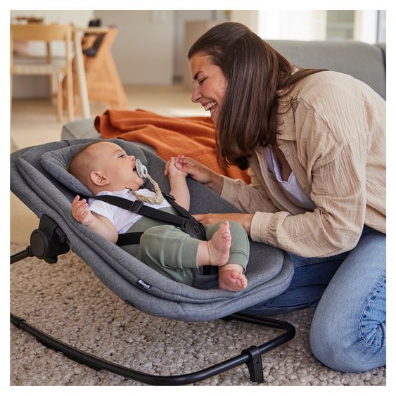 Hauck Alpha Plus Set Nouveau-Né 5 Pièces - Chaise Haute + Adaptateur Nouveau-Né 2in1 & Transat + Siège Bébé + Plateau Repas - Blanc