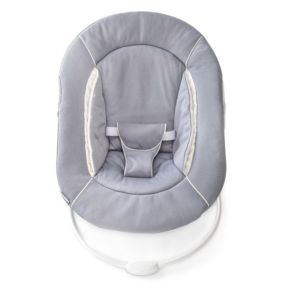 Hauck Alpha Plus Black 4-tlg. Newborn Set - Hochstuhl + 2in1 Babyaufsatz & Wippe + Sitzkissen - Stretch Grey