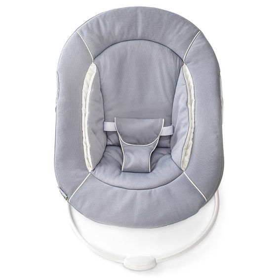 Hauck Alpha Plus Grey Newborn Set - 4-tlg. Hochstuhl + Neugeborenenaufsatz & Wippe Stretch Grey + Sitzkissen