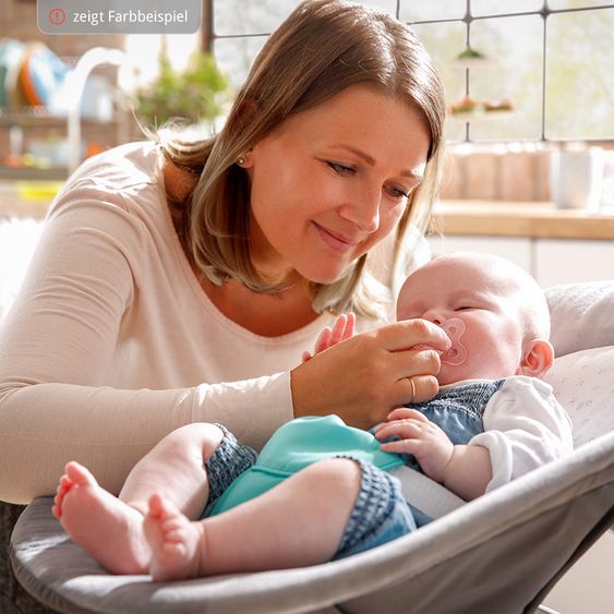 Hauck Alpha Plus Natur 5-tlg. XXL Newborn Set - Hochstuhl + 2in1 Neugeboreneneinsatz + Alpha Tray + Sitzpolster