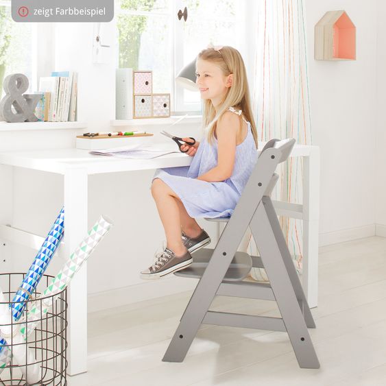 Hauck Alpha Plus Newborn Set - Highchair + Bouncer 2in1 Premium in Dark Grey + Deluxe Seat Cushion in Grey - Mint