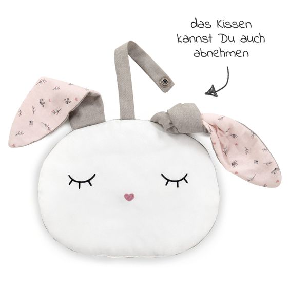 Hauck Alpha Plus Rose Newborn Set Powder Bunny - 4-piece high chair + newborn attachment + seat cushion Grey