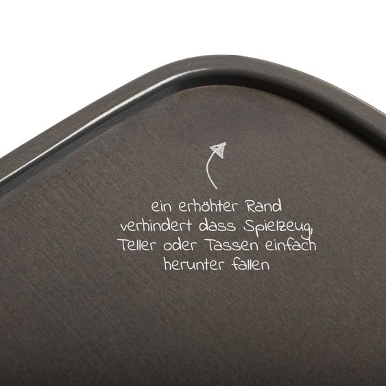 Hauck Alpha Plus Select Charcoal 4-tlg. Newborn Set - Hochstuhl + 2in1 Babyaufsatz & Wippe + Essbrett + Sitzkissen Stretch Grey